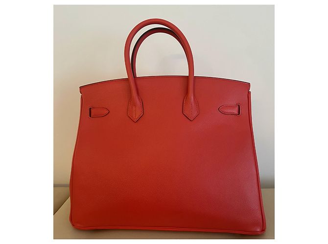 Hermès Birkin 35 epsom Rose Jaipur Rosa Rosso - vista 2