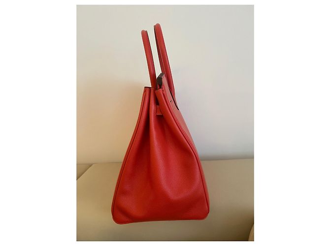 Hermès Birkin 35 epsom Rose Jaipur Rosa Rosso - vista 4
