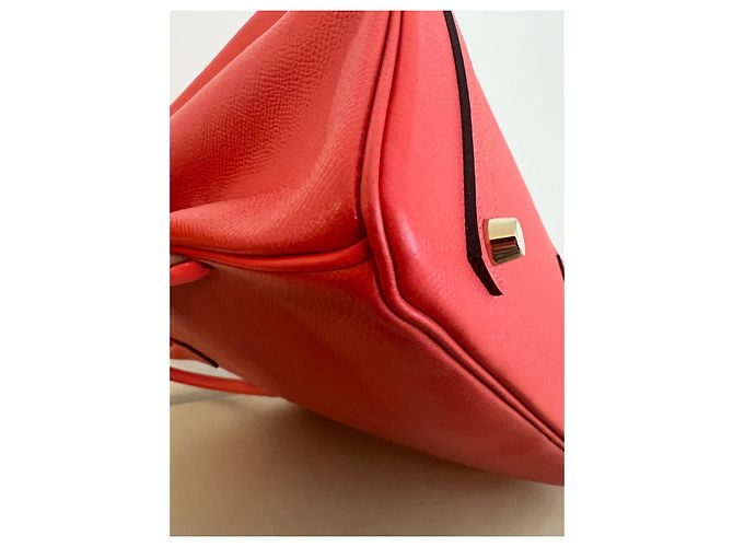 Hermès Birkin 35 epsom Rose Jaipur Rosa Rosso - vista 9