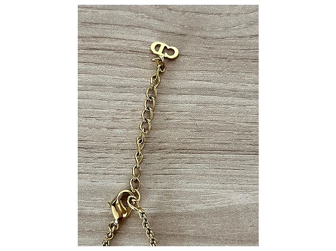 Collana Christian Dior Medaglione CD Oro Metallizzata D'oro - vista 2