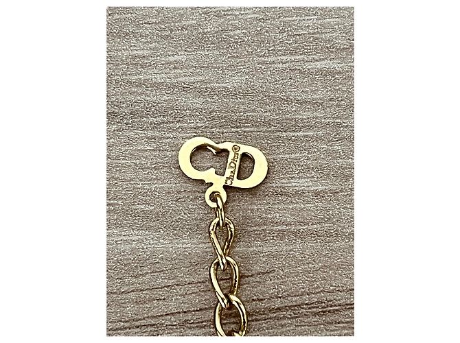 Collana Christian Dior Medaglione CD Oro Metallizzata D'oro - vista 5