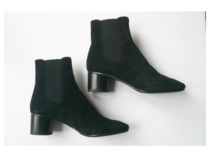 ISABEL MARANT ETOILE Nuovi stivali in camoscio nero Danae T37 IT - vista 4