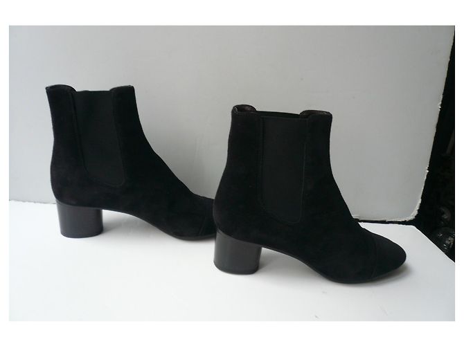 ISABEL MARANT ETOILE Nuovi stivali in camoscio nero Danae T37 IT - vista 5