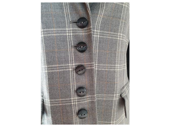 Escada Wollblazer Grau Mehrfarben - Ansicht 3