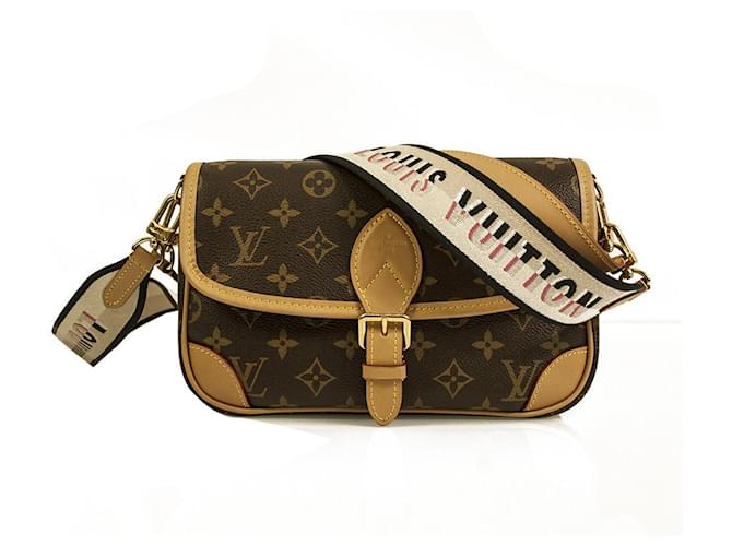 Louis Vuitton Diane Monogram Canvas Satchel Shoulder Bag Removable 