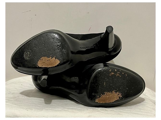 Bottega Veneta Stivaletti in camoscio con elastici laterali Nero - vista 8