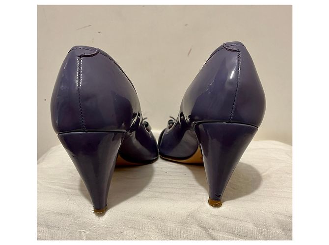 Chloé Chloe Patent Ricoperto Peep Toe Pumps in Lavendelfarbe Lila - Ansicht 5