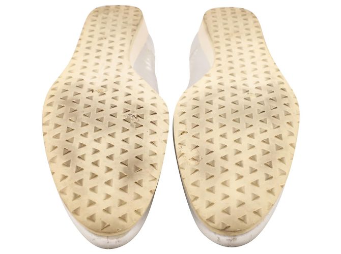 Sneakers Metallic Stringate Con Logo Etro In Pelle Silver - vista 5