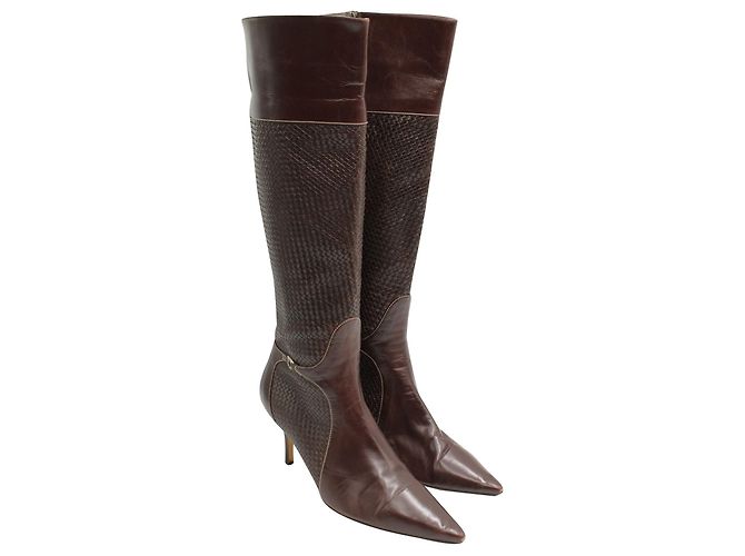 Cole Haan Stivali al ginocchio in tessuto marrone scuro - Ansicht 2