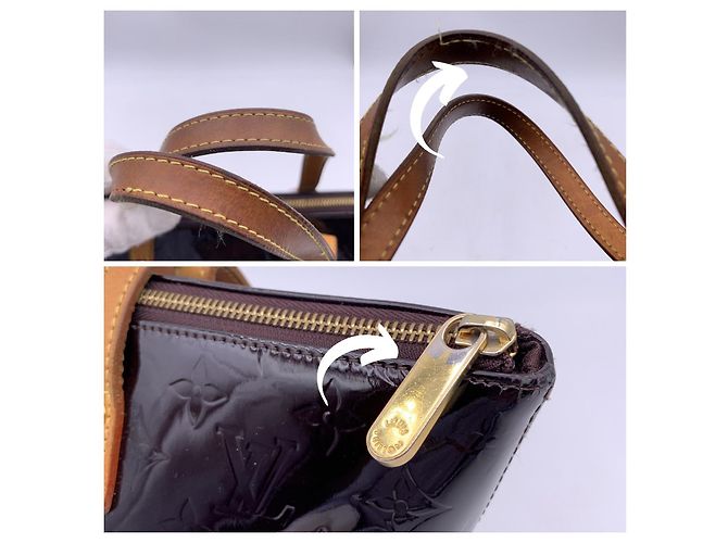 Louis Vuitton Amarante Monogramm Vernis Bellevue PM Einkaufstasche Lila - Ansicht 4
