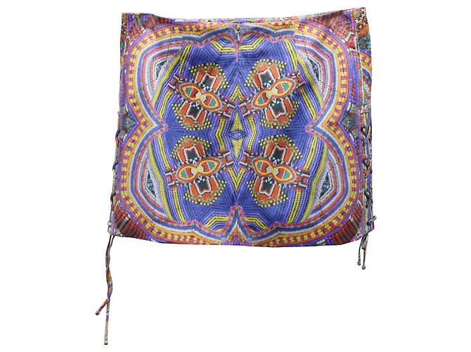Camilla Minirock mit geometrischem Muster aus mehrfarbigem Polyester - Ansicht 2