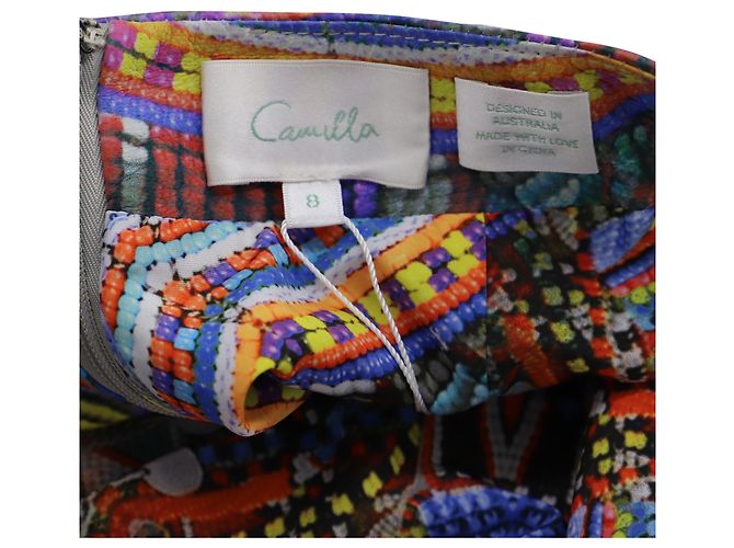 Camilla Minirock mit geometrischem Muster aus mehrfarbigem Polyester - Ansicht 3