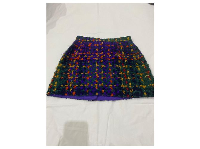 Minifalda de lana Dolce & Gabbana Multicolor - vista 3