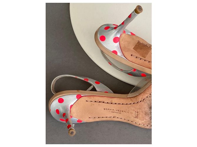 Sandali Sophia Webster Pelliccia Fucsia Metallizzato Metallico Fuschia - vista 3
