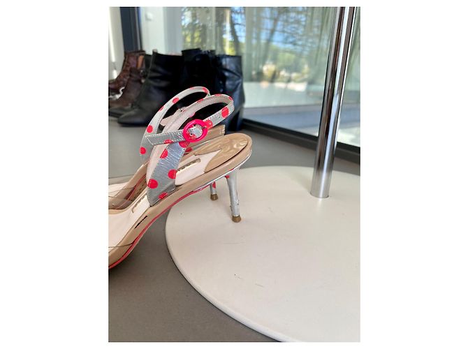 Sandali Sophia Webster Pelliccia Fucsia Metallizzato Metallico Fuschia - vista 4