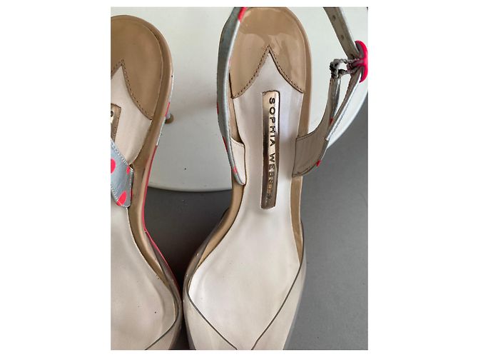 Sandali Sophia Webster Pelliccia Fucsia Metallizzato Metallico Fuschia - vista 5