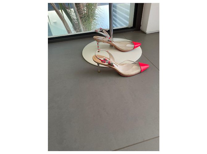 Sandali Sophia Webster Pelliccia Fucsia Metallizzato Metallico Fuschia - vista 8