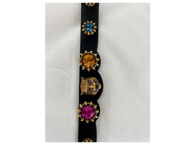 Marmont Collana Gucci in pelle con cristalli Multicolore - vista 2
