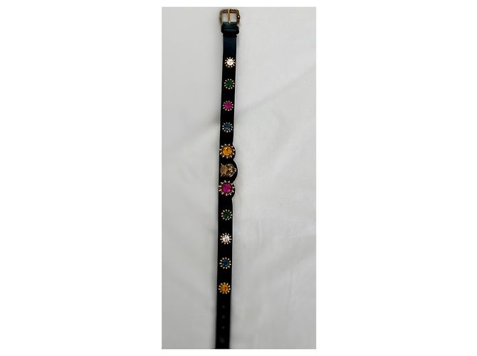 Marmont Collana Gucci in pelle con cristalli Multicolore - vista 5