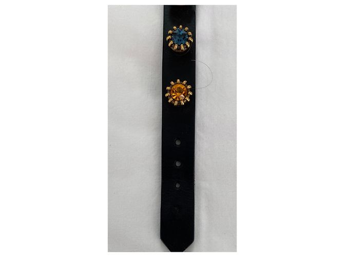 Marmont Collana Gucci in pelle con cristalli Multicolore - vista 8