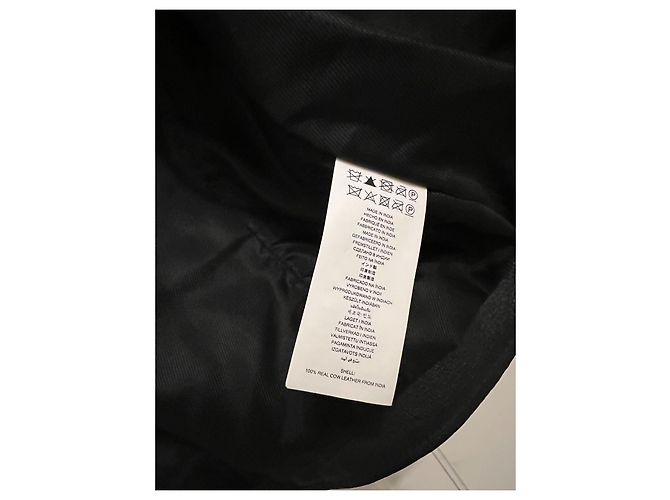 Chaqueta sin mangas Michael Kors de piel negra Negro - vista 7