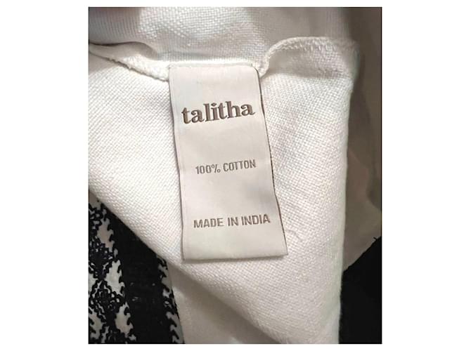 Túnica Talitha de algodón blanco bordada - vista 9