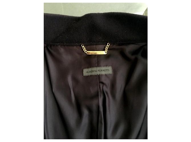 Alberta Ferretti Cappotto con maniche a campana Viola scuro - vista 3