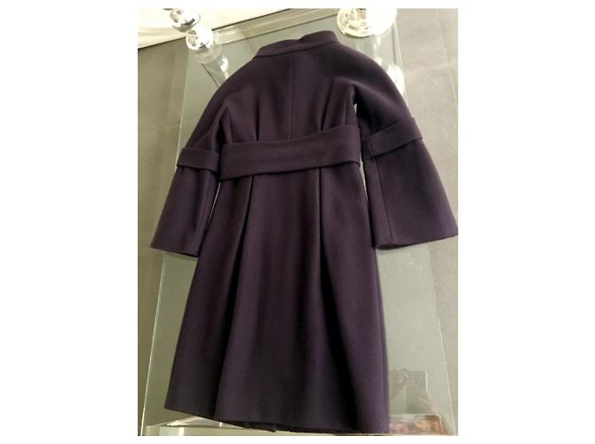 Alberta Ferretti Cappotto con maniche a campana Viola scuro - vista 5