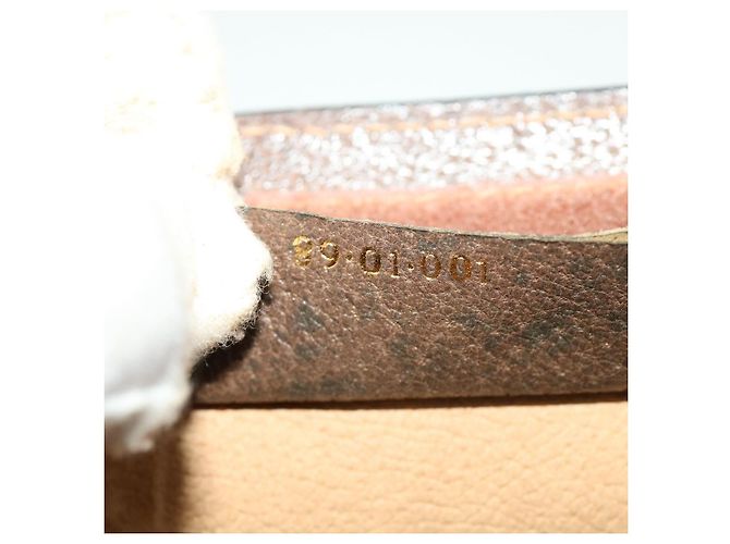 GUCCI Pochette in tela GG Canvas Web Sherry Line Beige Rosso Verde Auth am3107 - vista 12