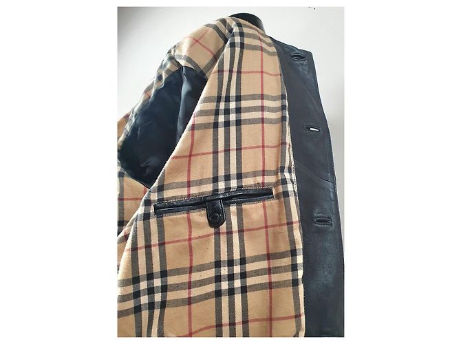 Burberry Nappa Lammlederjacke Schwarz - Ansicht 10