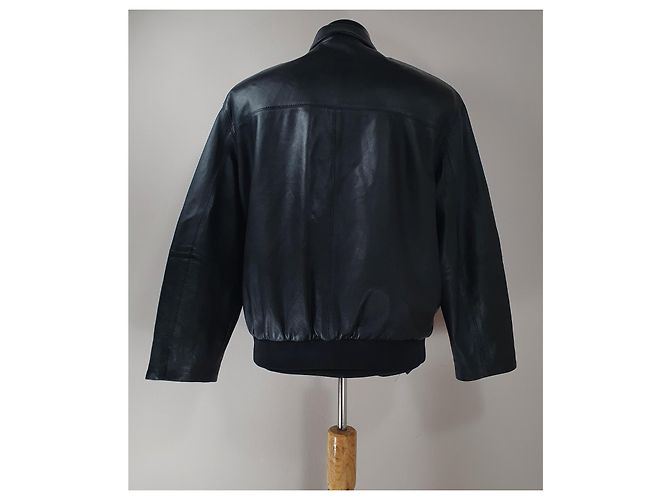 Burberry Nappa Lammlederjacke Schwarz - Ansicht 5