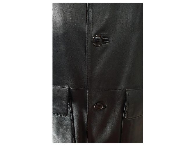 Burberry Nappa Lammlederjacke Schwarz - Ansicht 7