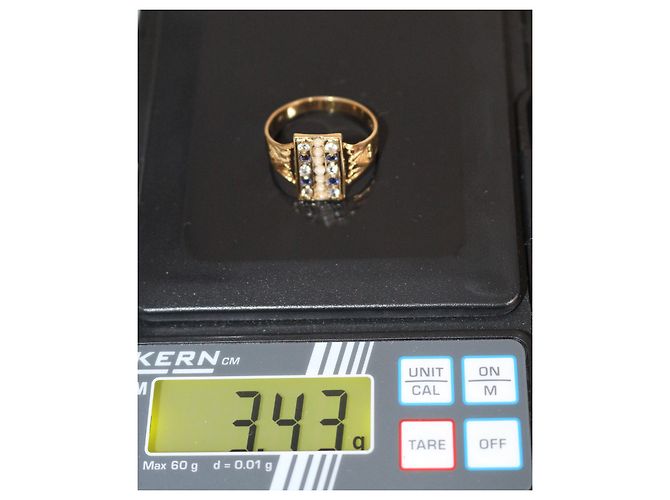 Anillo Sans Arcidet de oro amarillo 18k rectangular Dorado - vista 2