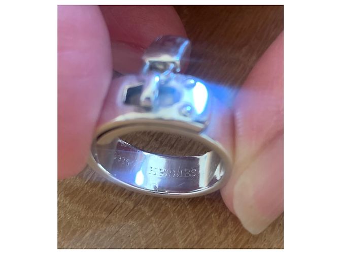 Anillo de hermès kelly Plata - vista 3