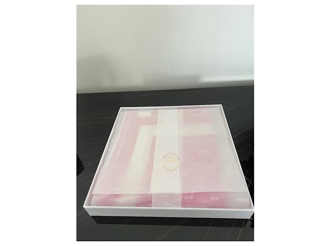 Sciarpa DIOR Toile de Jouy Reverse rosa neon - vista 4