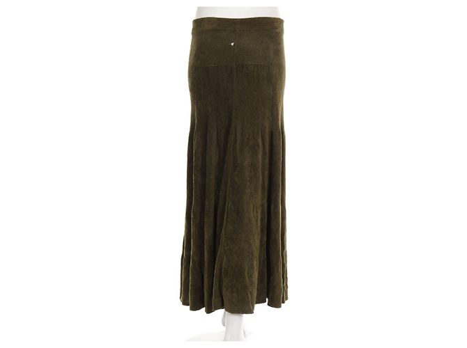 Falda Sonia Rykiel Verde Viscosa Poliamida S - vista 2