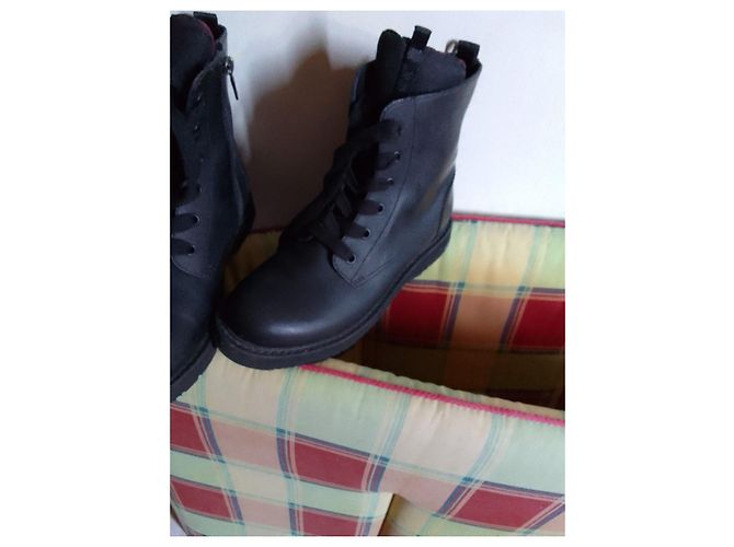 Botas Prada de piel de cordero negras Negro - vista 4