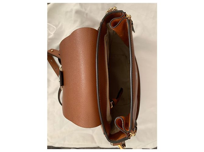 Chloé Wunderschöner Faye-Rucksack Cognac - vista 7