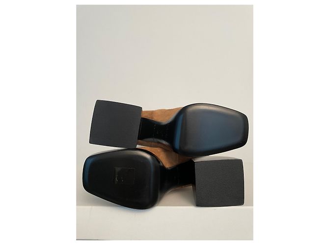 Autre Marque NODALETO BULLA SOLAL Wildleder Stiefel Haselnuss - Ansicht 4