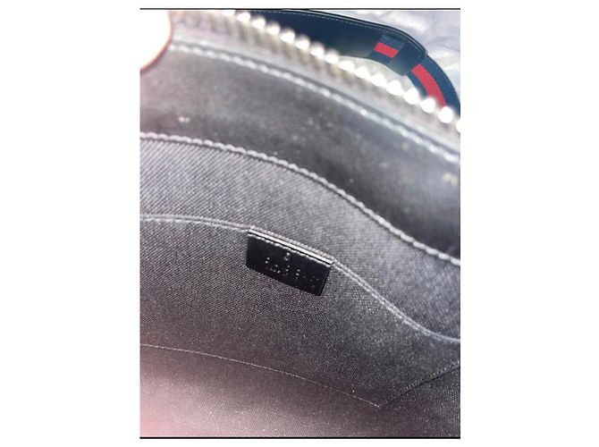 Marmont Borsa Gucci Saddlebag in pelle nera Nero - vista 4