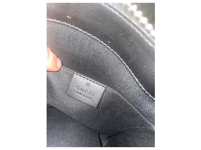 Marmont Borsa Gucci Saddlebag in pelle nera Nero - vista 8