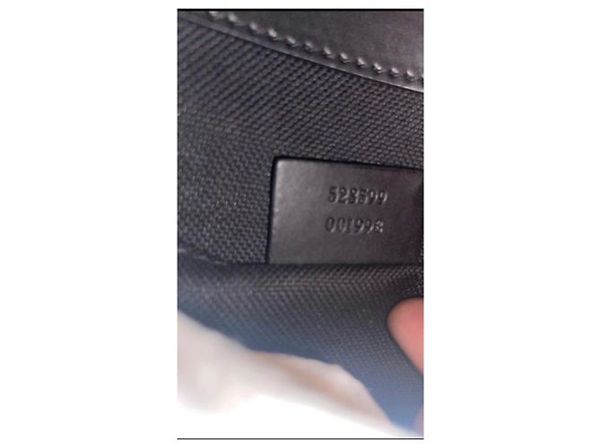 Marmont Borsa Gucci Saddlebag in pelle nera Nero - vista 9