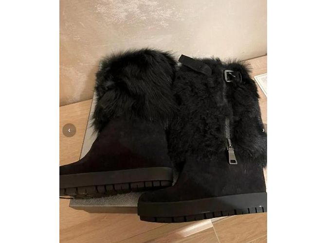 Botas Prada de ante negro - vista 6