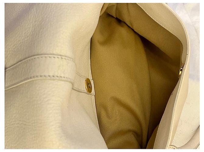 Salvatore Ferragamo Borsa a spalla grande Salvadore Ferragamo avorio Bianco Crudo - vista 6
