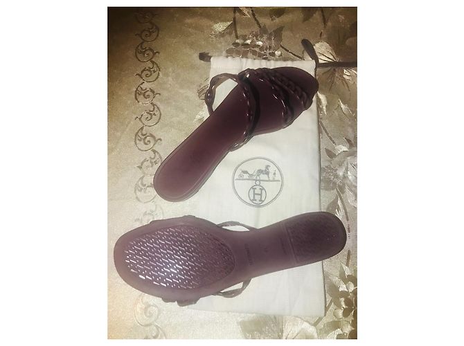 Hermès Rivage sandalen Bordeaux - Ansicht 2