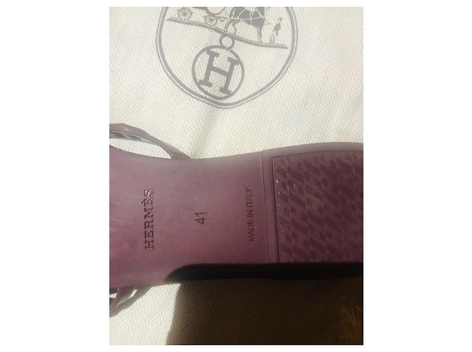 Hermès Rivage sandalen Bordeaux - Ansicht 4