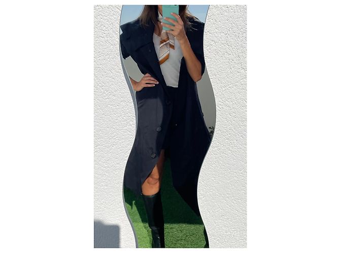 Abrigo Burberry Oversize de algodón negro - vista 10