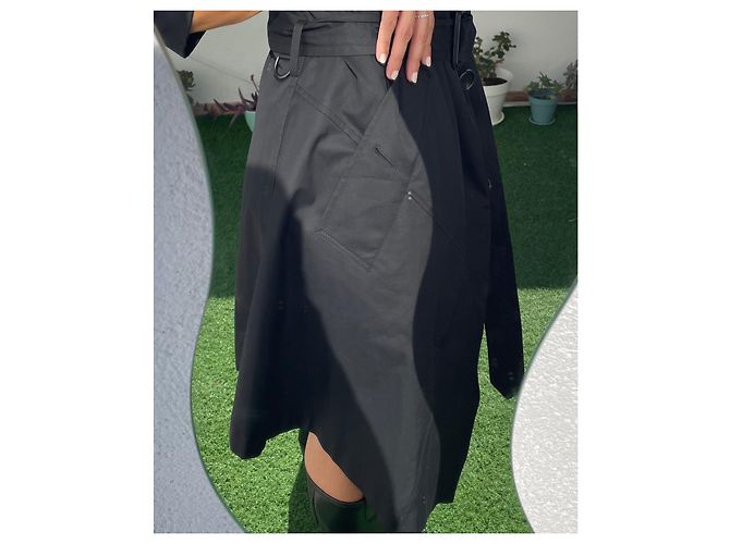 Abrigo Burberry Oversize de algodón negro - vista 12