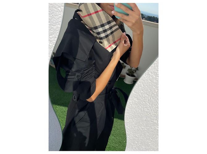 Abrigo Burberry Oversize de algodón negro - vista 13