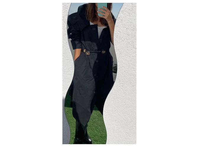 Abrigo Burberry Oversize de algodón negro - vista 14